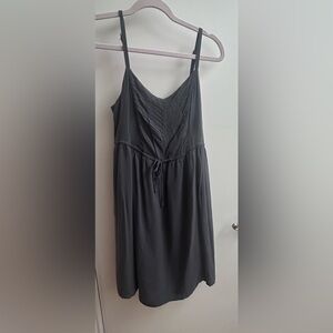 Old Navy Dress Women’s M Gray Tie Waist Lined